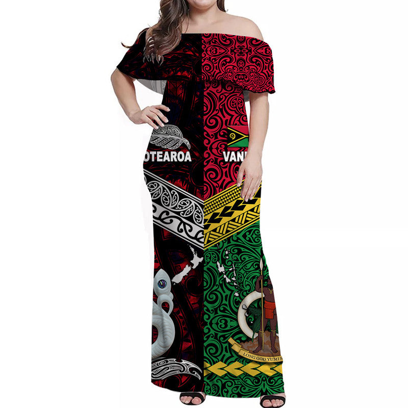 Polynesian Matching Hawaiian Shirt and Dress Vanuatu New Zealand Together Red LT8 - Polynesian Pride