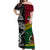 Vanuatu And New Zealand Off Shoulder Long Dress Together - Black LT8 - Polynesian Pride