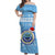 FSM Federated States of Micronesia Christmas Off Shoulder Long Dress Seal Style LT8 - Polynesian Pride