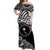 FSM Chuuk Off Shoulder Long Dress Unique Vibes - Black LT8 - Polynesian Pride
