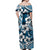 Polynesian Hibiscus Matching Hawaiian Shirt and Dress Fiji Patterns Blue LT6 - Polynesian Pride