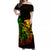 Hawaii King Off Shoulder Long Dress Polynesian Style LT6 Women Art - Polynesian Pride