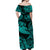 Hawaii Hammer Shark Polynesian Matching Dress and Hawaiian Shirt Matching Couples Outfit Unique Style Turquoise LT8 - Polynesian Pride