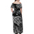 Hawaii Turtle Polynesian Matching Dress and Hawaiian Shirt Matching Couples Outfit Plumeria Flower Unique Style Black LT8 - Polynesian Pride