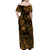 Hawaii Surfing Polynesian Matching Dress and Hawaiian Shirt Matching Couples Outfit Unique Style Gold LT8 - Polynesian Pride