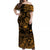 Hawaii Surfing Polynesian Matching Dress and Hawaiian Shirt Matching Couples Outfit Unique Style Gold LT8 - Polynesian Pride