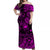 Hawaii Surfing Polynesian Off Shoulder Long Dress Unique Style - Pink LT8 Women Pink - Polynesian Pride