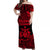 Solomon Islands Off Shoulder Long Dress Unique Vibes - Red LT8 Women Red - Polynesian Pride