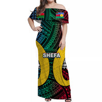 Polynesian Shefa Of Vanuatu Off Shoulder Long Dress LT6 Women Art - Polynesian Pride