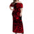 Hawaii Surfing Polynesian Matching Dress and Hawaiian Shirt Matching Couples Outfit Unique Style Red LT8 No Shirt Red - Polynesian Pride