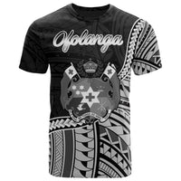 Tonga T Shirt ofolanga Polynesian Patterns Unisex Black - Polynesian Pride