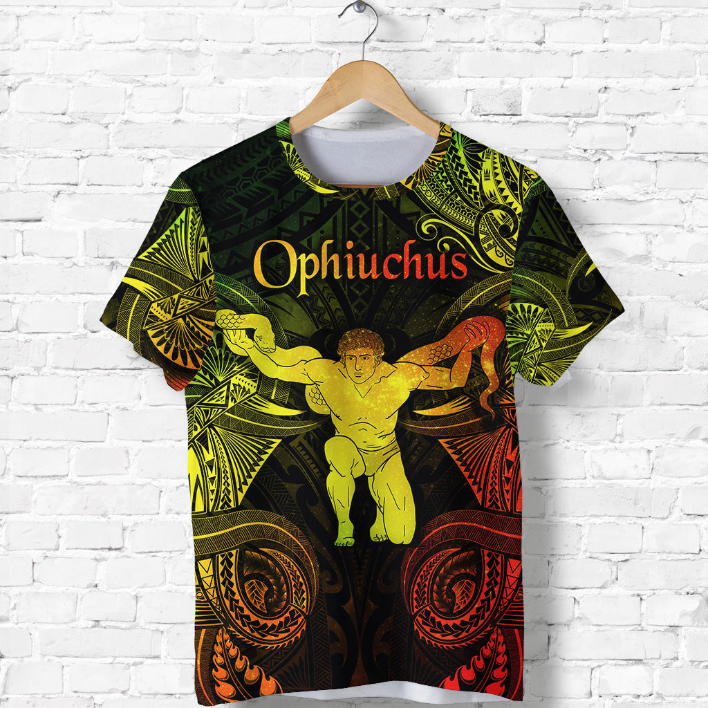 Ophiuchus Zodiac Polynesian T Shirt Unique Style Reggae LT8 - Polynesian Pride