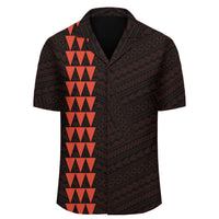 Kakau Polynesian Anchor Hawaii Shirt - Orange - Polynesian Pride