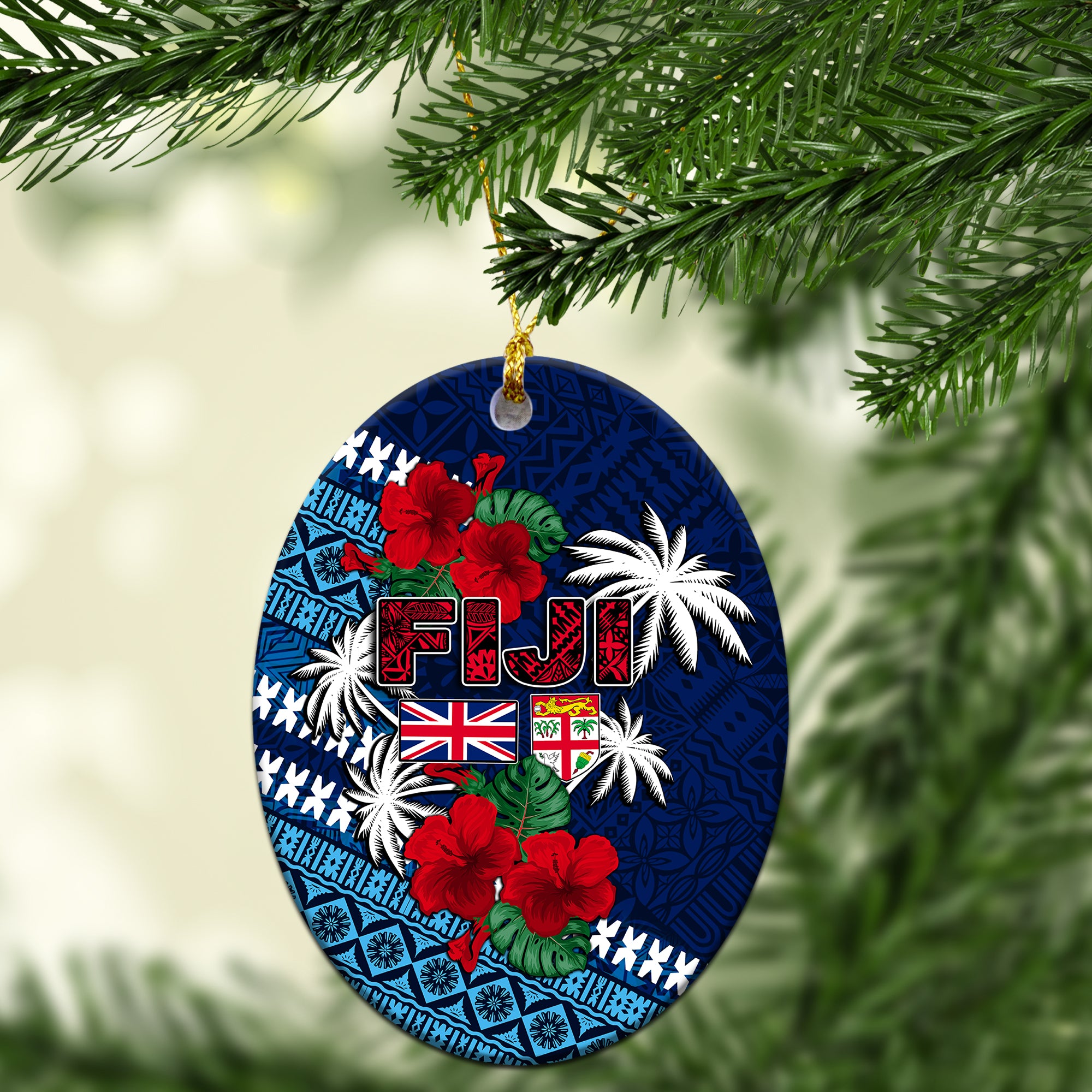 Fiji Christmas Ornament No.3 - LT6 - Polynesian Pride