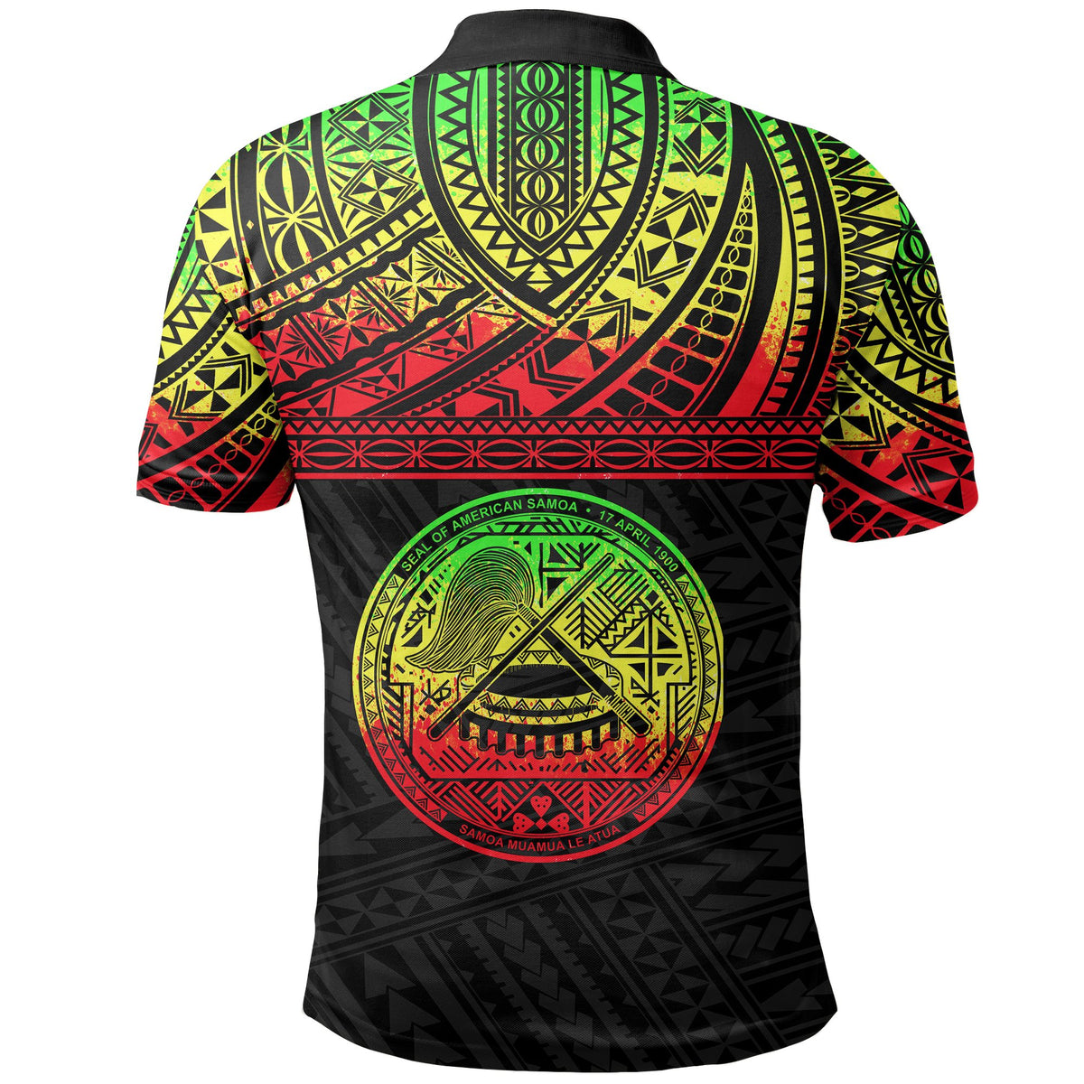 American Samoa Custom Polo Shirt Polynesian Reggae - Polynesian Pride