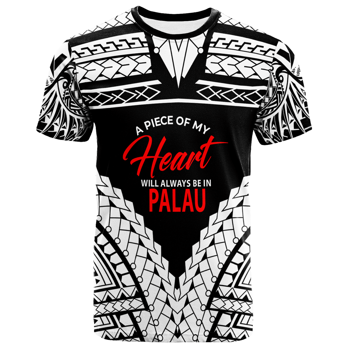 Palau T Shirt A Piece Of My Heart Unisex White - Polynesian Pride