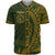Palau Baseball Shirt - Green Wings Style Unisex Gold - Polynesian Pride