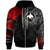 Papua New Guinea Zip up Hoodie Polynesian Chain Style Unisex Black - Polynesian Pride