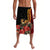 Papua New Guinea Lavalava Unique Bird With Tropical Vintage Plant LT9 Black - Polynesian Pride