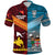 Papua New Guinea Fiji Polo Shirt Polynesian and Tapa Together Bright Color LT8 - Polynesian Pride