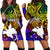 Papua New Guinea Custom Personalised Hoodie Dress - Rainbow Polynesian Pattern Rainbow - Polynesian Pride