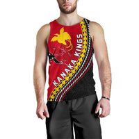 PNG Men's Tank Top with Map Personalised Kanaka Kings K6 - Polynesian Pride