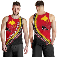 PNG Men's Tank Top with Map Personalised Kanaka Kings K6 - Polynesian Pride