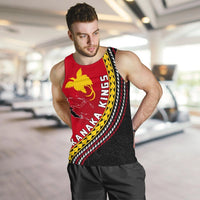 PNG Men's Tank Top with Map Personalised Kanaka Kings K6 - Polynesian Pride