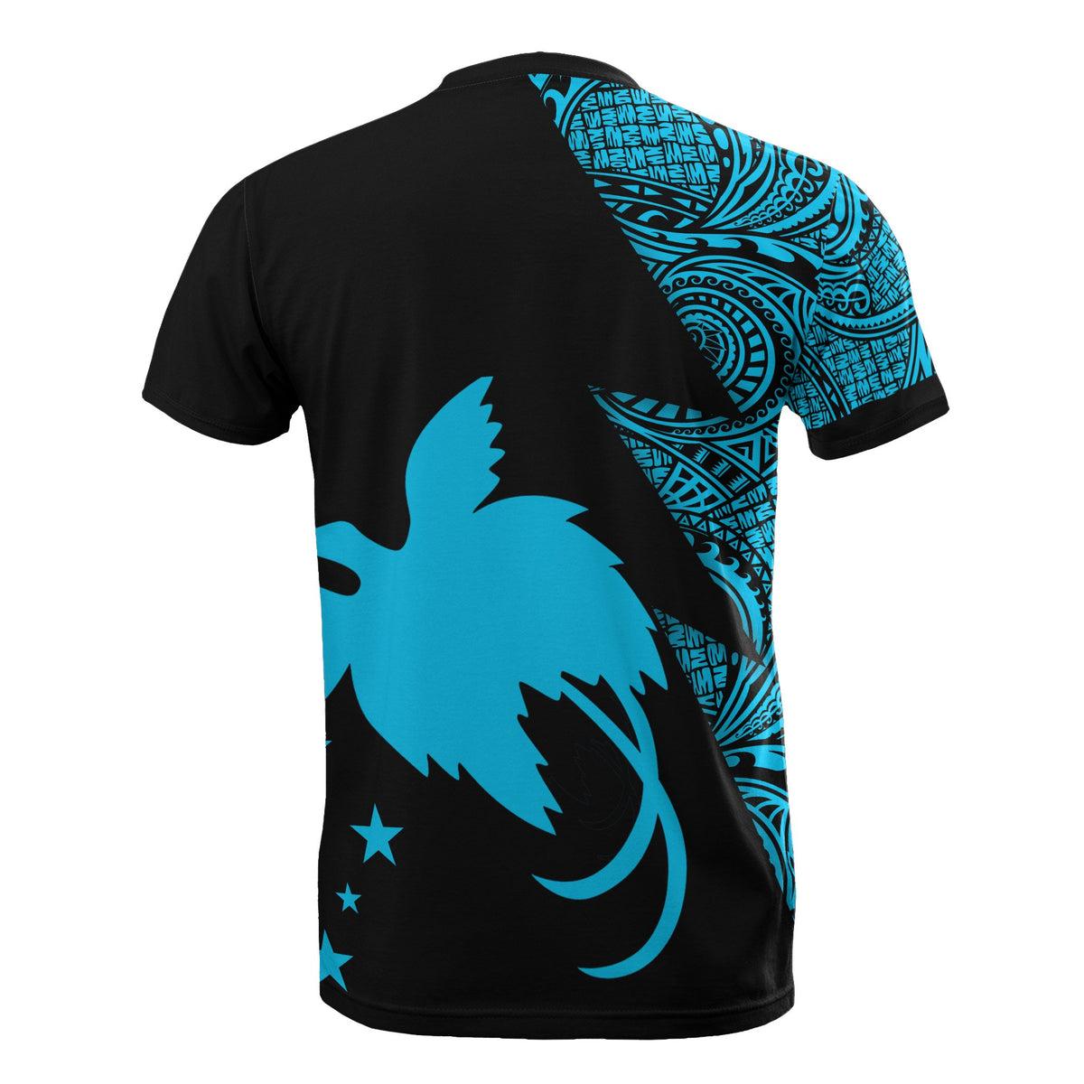 Papua New Guinea T Shirt Polynesian Pattern Neon Flash Style - Polynesian Pride