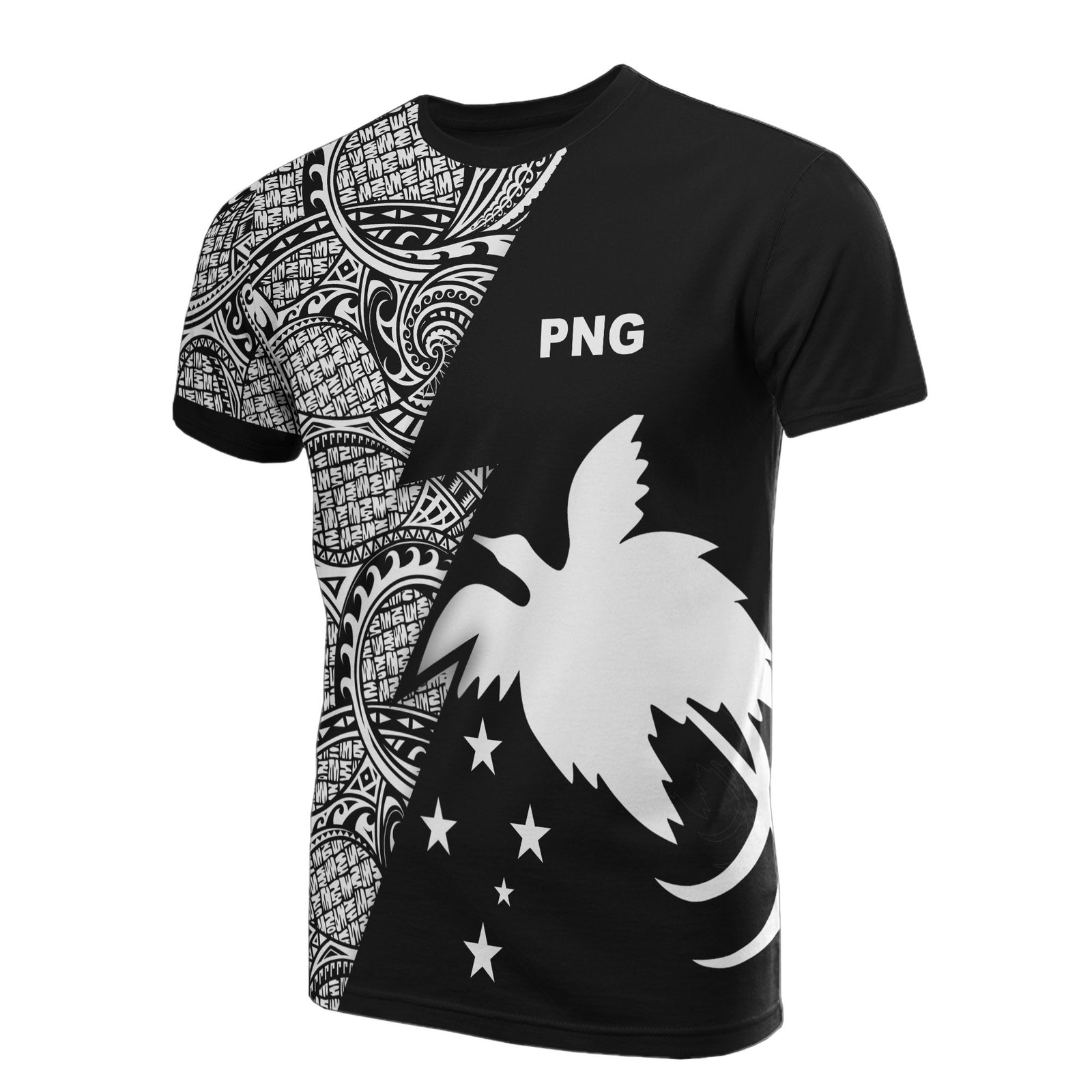 Papua New Guinea T Shirt Polynesian Pattern White Flash Style Unisex White - Polynesian Pride