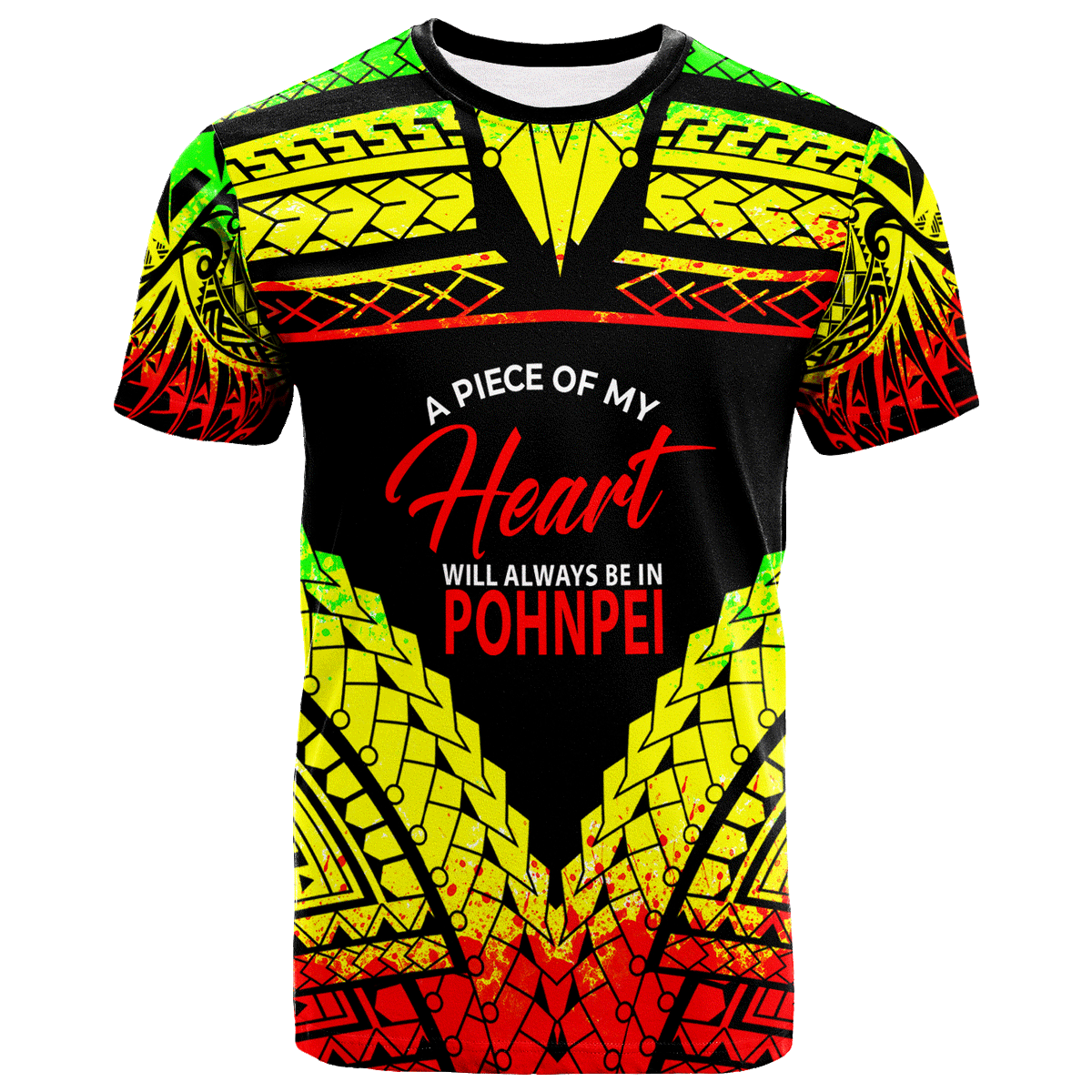 Pohnpei T Shirt A Piece Of My Heart Unisex Art - Polynesian Pride