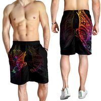 Pohnpei Men's Shorts - Butterfly Polynesian Style - Polynesian Pride
