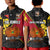 The Kumuls PNG Polo Shirt Papua New Guinea Polynesian Dynamic Style Black LT14 - Polynesian Pride