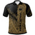 Samoa Custom Polo Shirt Gold Color Symmetry Style Unisex Black - Polynesian Pride