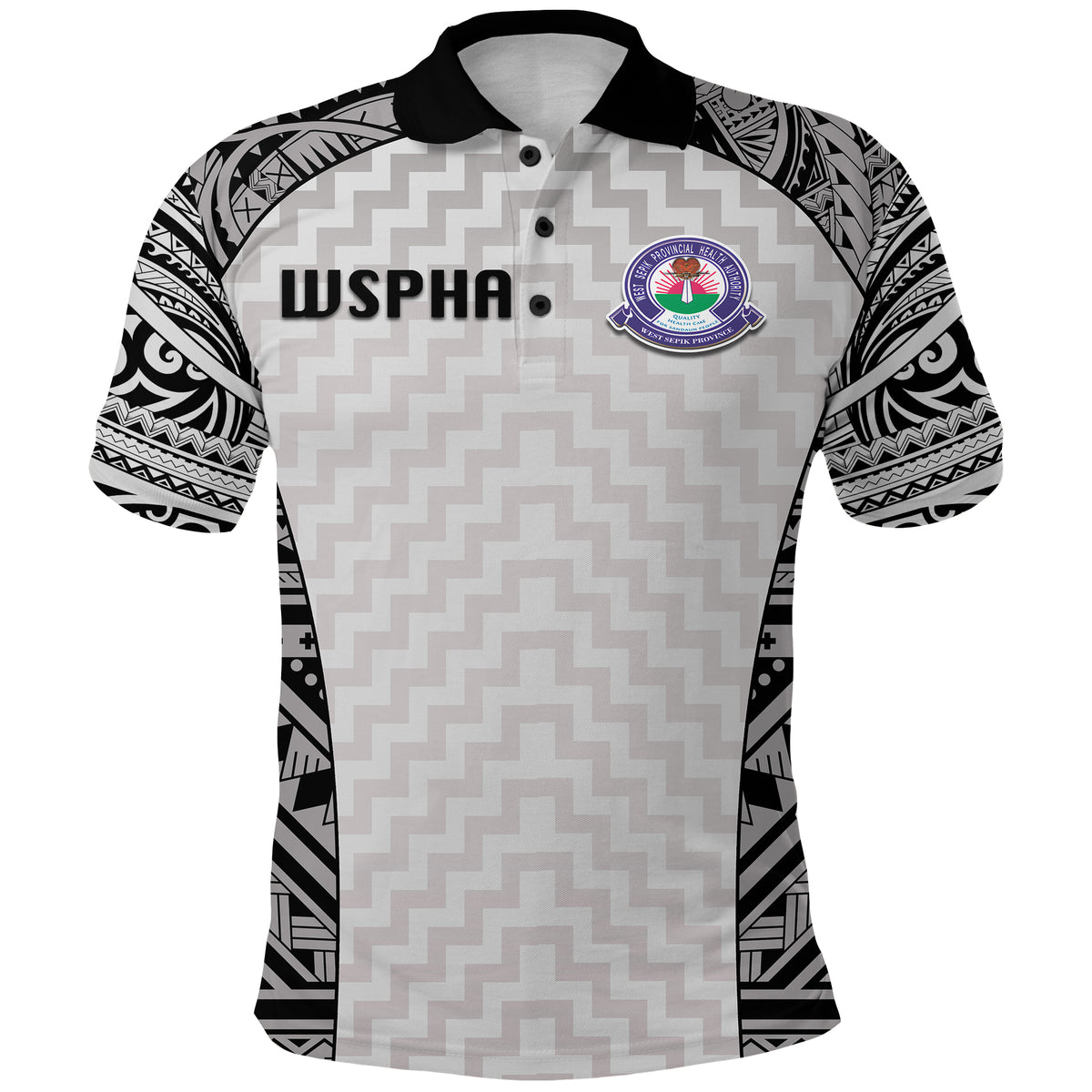 (WSPHA) Shepherds United F.C. Polo Shirt SHEFA DAY LT13 Unisex Black - Polynesian Pride