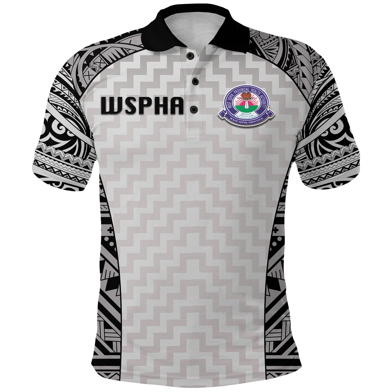 (WSPHA) Shepherds United F.C. Polo Shirt SHEFA DAY LT13 Unisex Black - Polynesian Pride