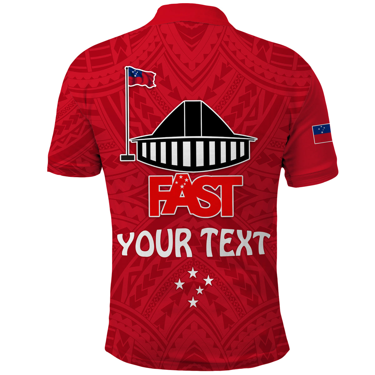 Custom F.A.S.T Samoa Polo Shirt We Ready Polynesian Samoan LT13 - Polynesian Pride