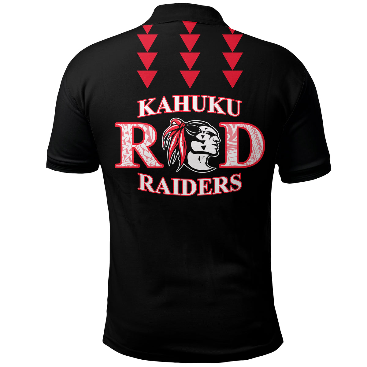 Red Raiders Polo Shirt Kahuku School LT13 - Polynesian Pride