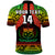 (Custom Text and Number) Samoa Rugby Polo Shirt Teuila Torch Ginger Gradient Style LT14 - Polynesian Pride