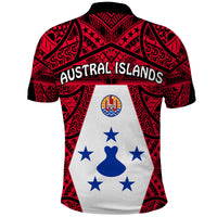 Austral Islands Polo Shirt Polynesian Pattern French Polynesia LT13 - Polynesian Pride