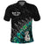 Custom New Zealand Maori Polo Shirt Fern and Manaia Version Black LT13 Unisex Black - Polynesian Pride