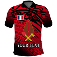 Custom Alo Chiefdom Wallis et Futuna Polo Shirt Polynesian Pattern and Flag LT13 Unisex Red - Polynesian Pride