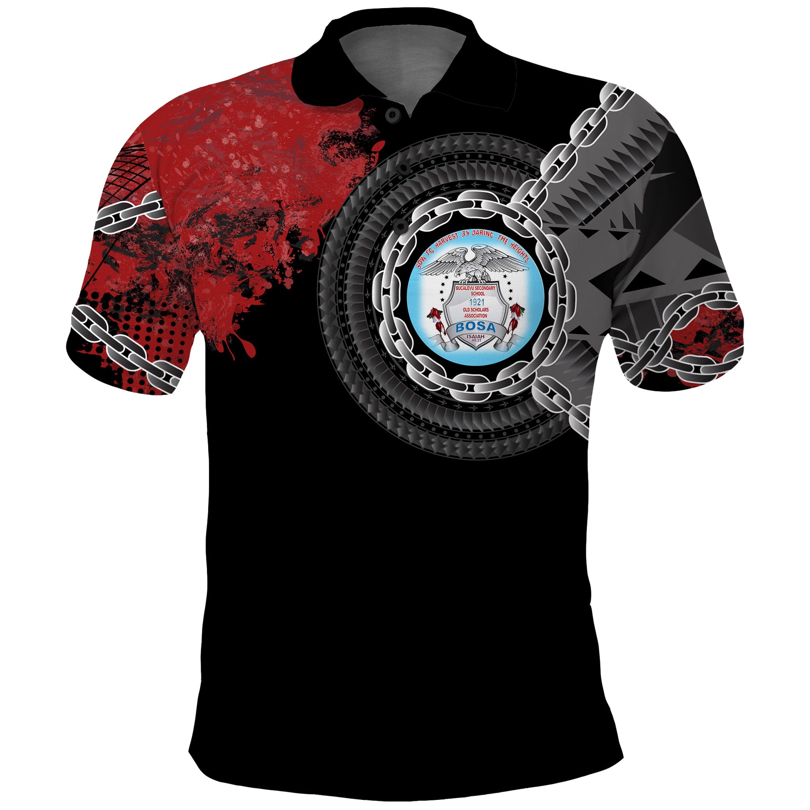 Bucalevu Secondary School Polo Shirt Quotes LT13 Unisex Black - Polynesian Pride