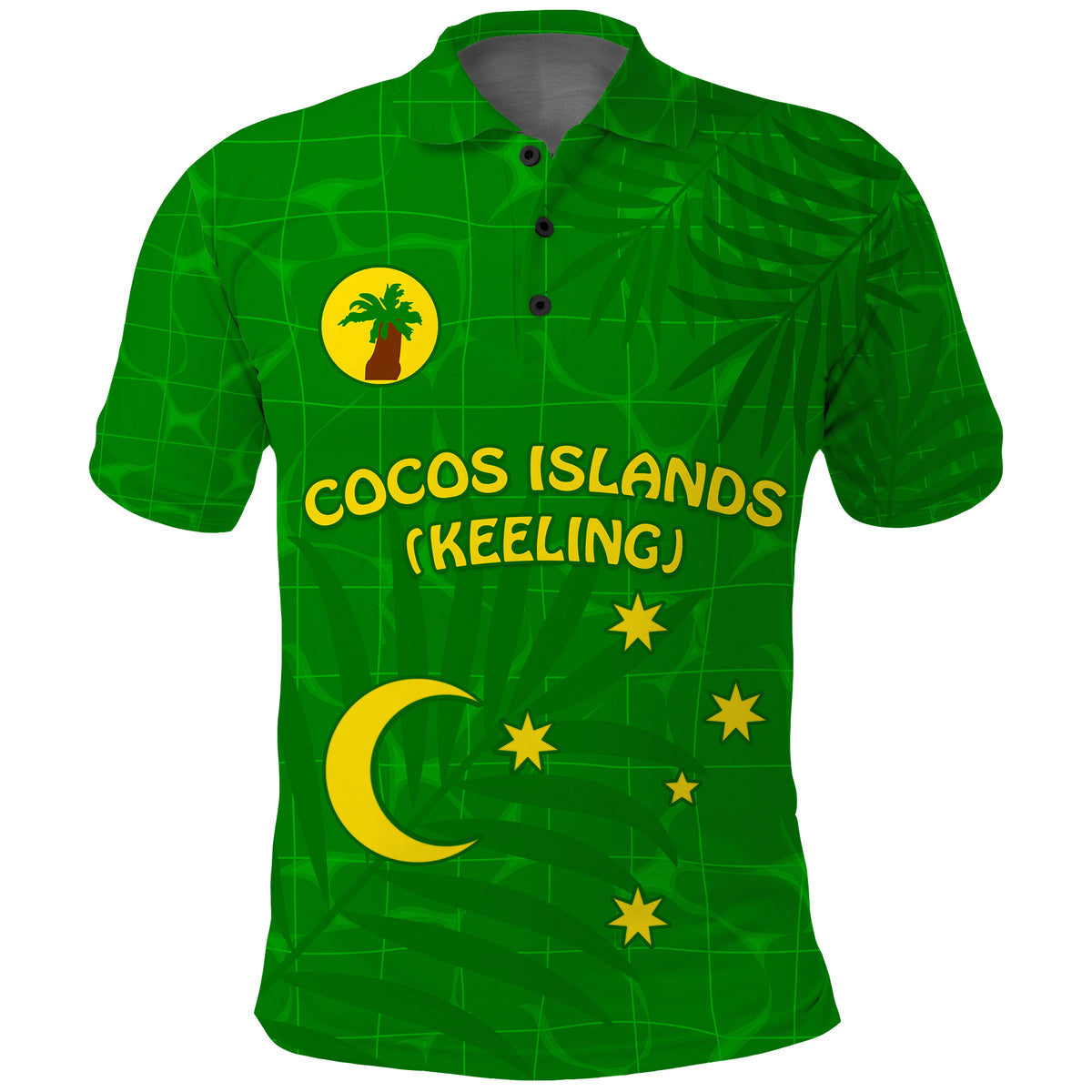 (Custom Text and Number) Cocos (Keeling) Islands Polo Shirt Proud Flag Unique LT13 - Polynesian Pride