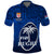 (Custom Text and Number) Fiji Rugby Polo Shirt Flying Fijians Blue Tapa Pattern LT13 - Polynesian Pride