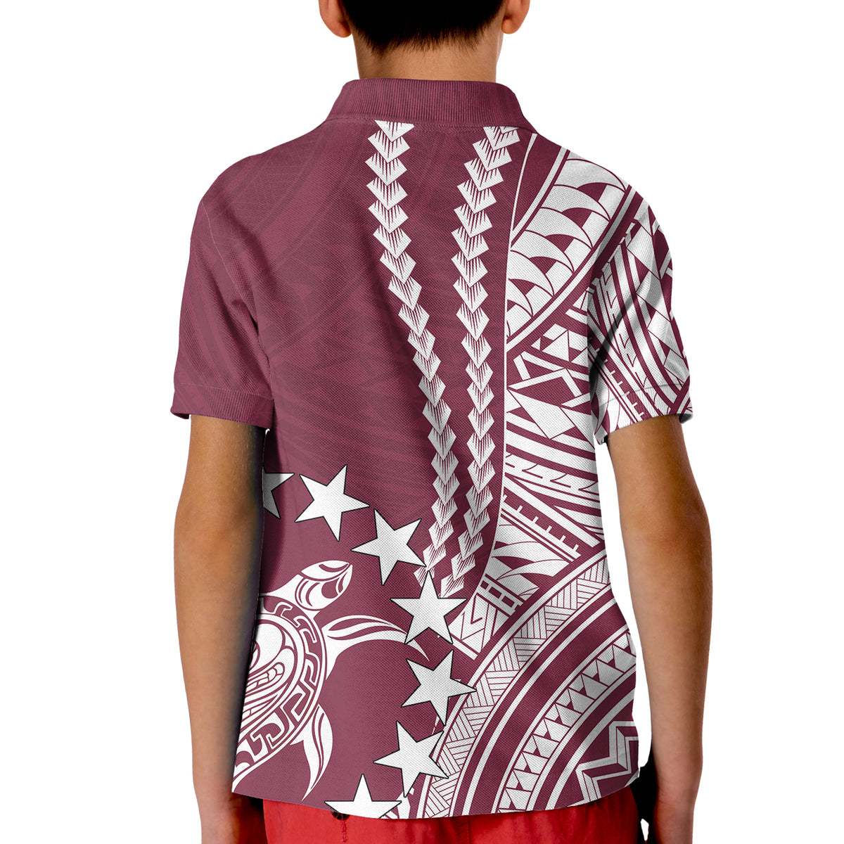 Cook Islands Mangaia Polynesian Polo Shirt KID LT6 - Polynesian Pride