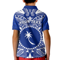 (Custom Personalised) Chuuk Polo Shirt KID Micronesia Simple Pattern LT13 - Polynesian Pride