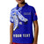 (Custom Personalised) Tuamotu Archipelago Polo Shirt KID Polynesian Pattern Islands French Polynesia LT13 Unisex Blue - Polynesian Pride