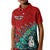 (Custom Personalised) New Zealand Maori Polo Shirt KID Fern and Manaia Version Red LT13 Unisex Red - Polynesian Pride