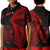 New Zealand Haka Rugby Maori Polo Shirt KID Silver Fern Vibes - Red LT8 Unisex Red - Polynesian Pride
